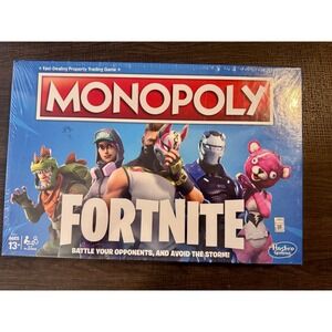SEALED Monopoly Fortnite Edition Board Game Hasbro Fast Dealing Property Trading